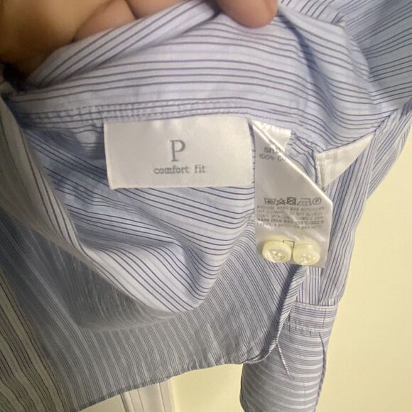 Ermenegildo Zegna Men Long Sleeve Button Front Dress Shirt SZ  43/17 Comfort Fit - Picture 4 of 10